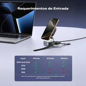 Cargador Inalámbrico UGREEN 2-en-1 Magsafe