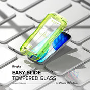 Protector de Pantalla Vidrio Ringke Easy Slide iPhone 17 Pro Max (Instalador) 2 UND