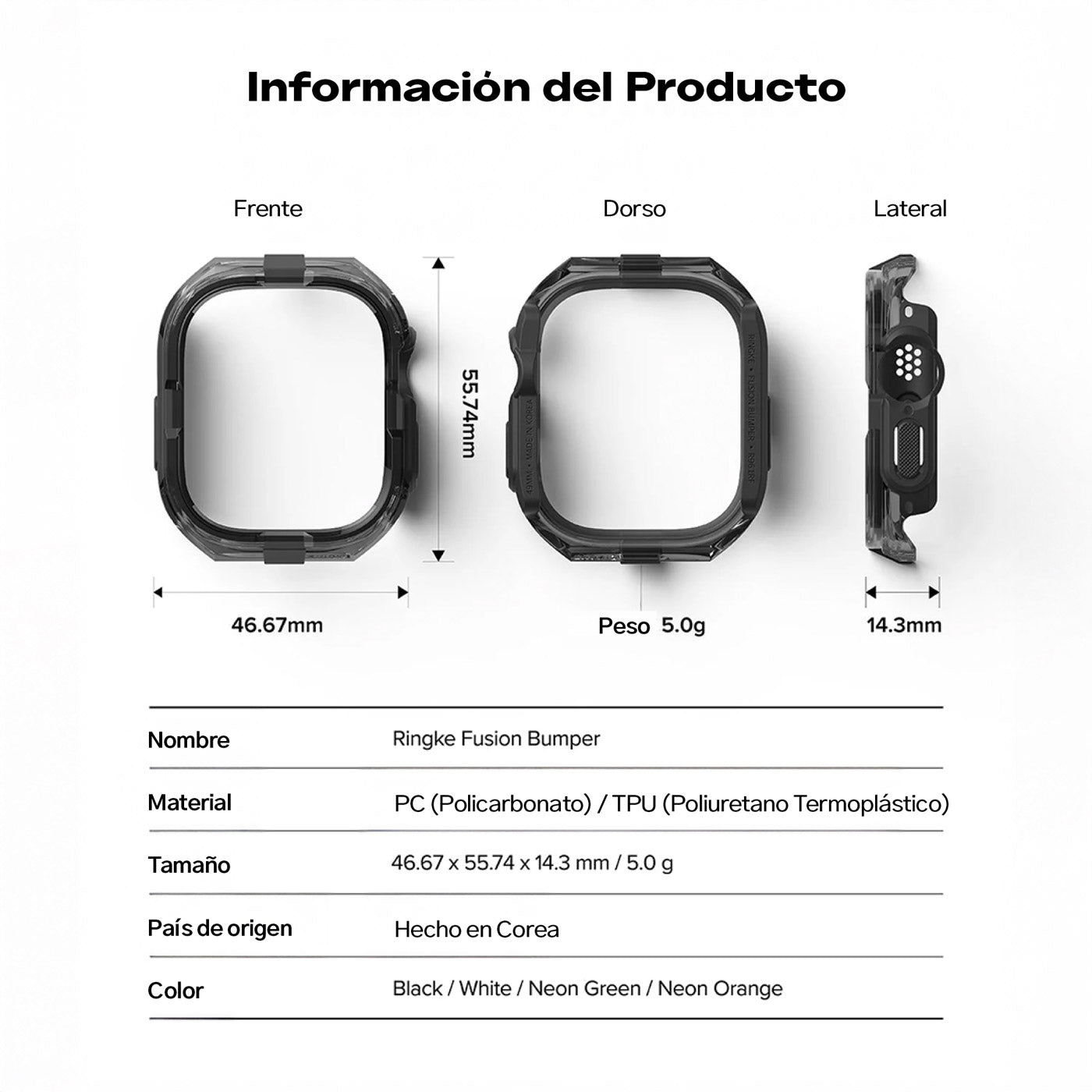 Case Ringke Fusion Bumper Apple Watch Ultra 49MM Serie 1/2/3