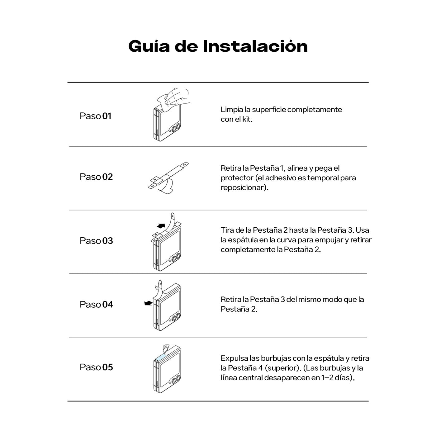 Pack Protector de pantalla Ringke 3 en 1 Galaxy Z Flip6