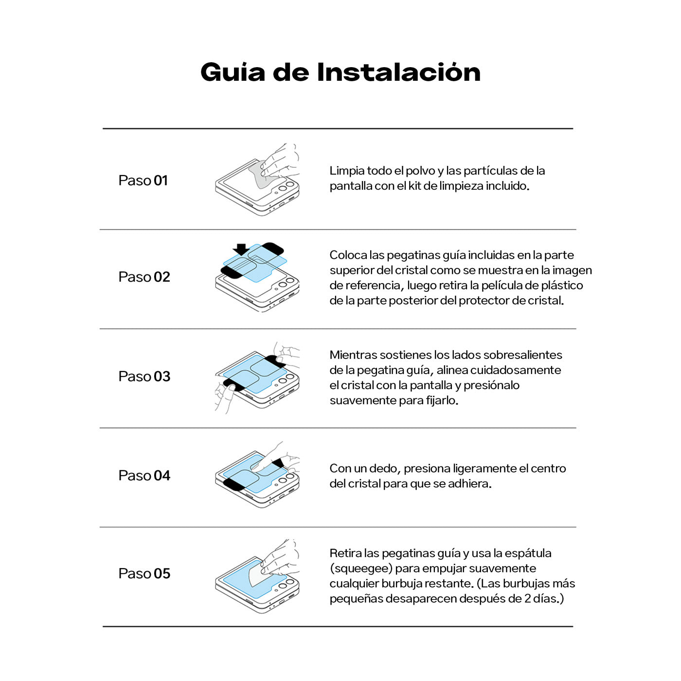 Pack Protector de pantalla Ringke 3 en 1 Galaxy Z Flip6