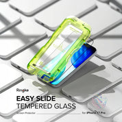 Protector de Pantalla Vidrio Ringke Easy Slide iPhone 17 Pro (Instalador) 2 UND