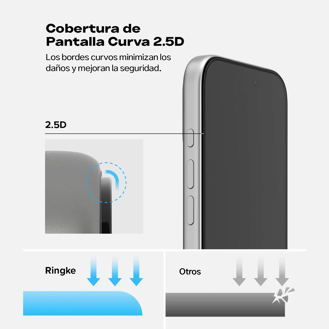 Protector de Pantalla Vidrio Ringke Easy Slide iPhone 17 Pro (Instalador) 2 UND