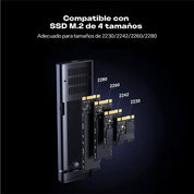 Case UGREEN Externo para SSD M.2 NVMe / SATA – 10Gbps (CM767 / 15813)