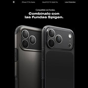 Spigen Protector de lente iPhone 17 Pro Max / iPhone 17 Pro / iPhone 16 Pro / iPhone 16 Pro Max / iPhone 15 Pro / iPhone 15 Pro Max / iPhone 14 Pro / iPhone 14 Pro Max (2 Pack)