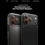 Spigen Protector de lente iPhone 17 Pro Max / iPhone 17 Pro / iPhone 16 Pro / iPhone 16 Pro Max / iPhone 15 Pro / iPhone 15 Pro Max / iPhone 14 Pro / iPhone 14 Pro Max (2 Pack)