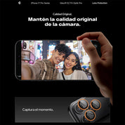 Spigen Protector de lente iPhone 17 Pro Max / iPhone 17 Pro / iPhone 16 Pro / iPhone 16 Pro Max / iPhone 15 Pro / iPhone 15 Pro Max / iPhone 14 Pro / iPhone 14 Pro Max (2 Pack)