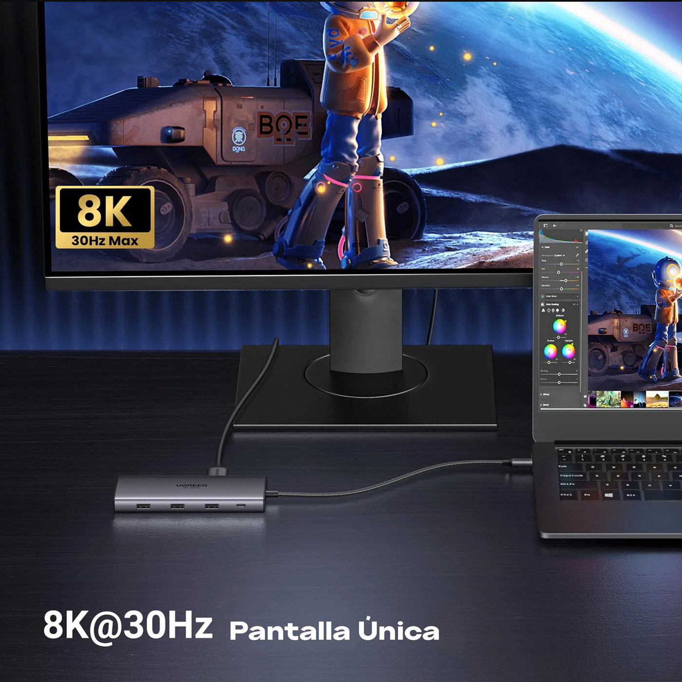 UGREEN Revodok Pro 210 – Hub 10-en-1 USB-C (CM639 / 15534)