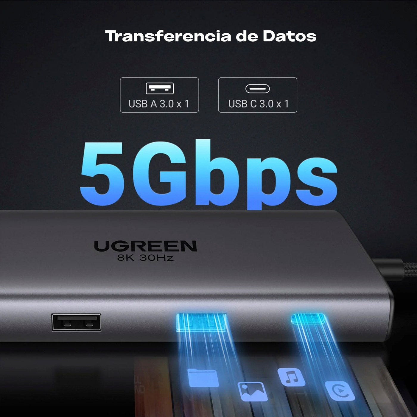 UGREEN Revodok Pro 210 – Hub 10-en-1 USB-C (CM639 / 15534)