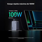 Cargador UGREEN 100W GaN + Cable