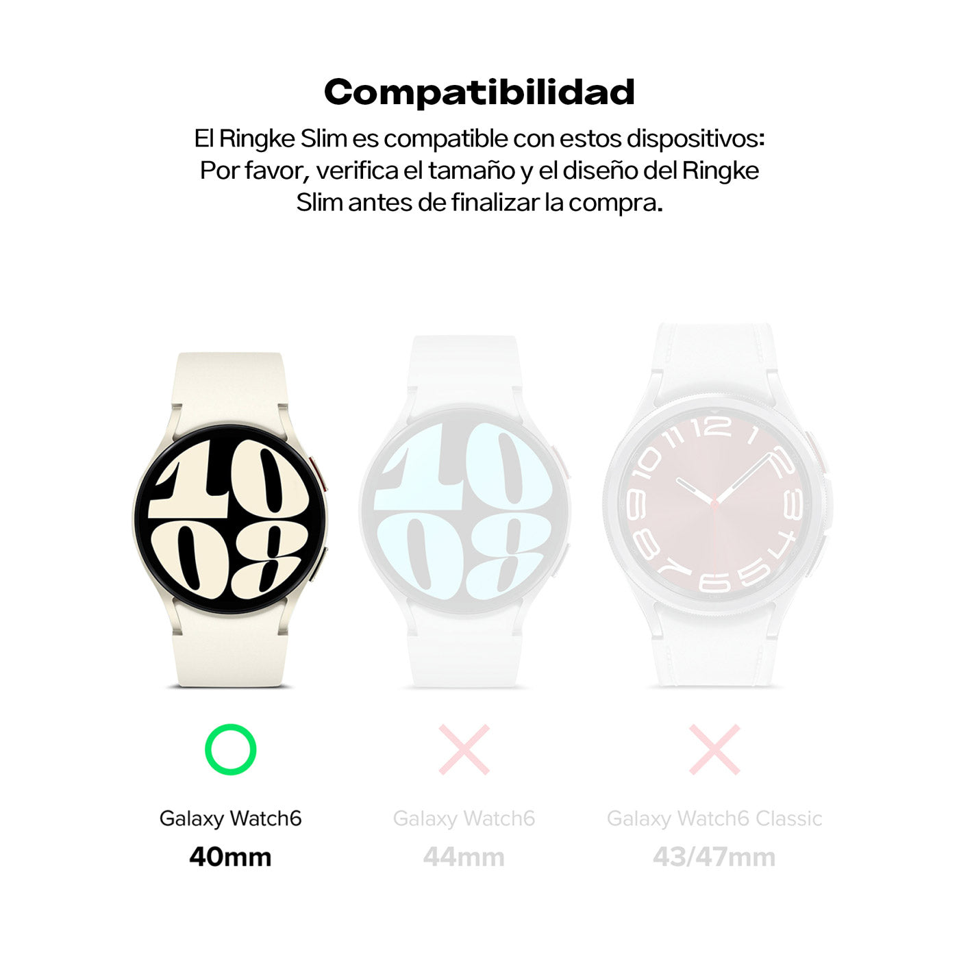 Case Ringke Slim Galaxy Watch FE / 6 (40MM) 2 Pack