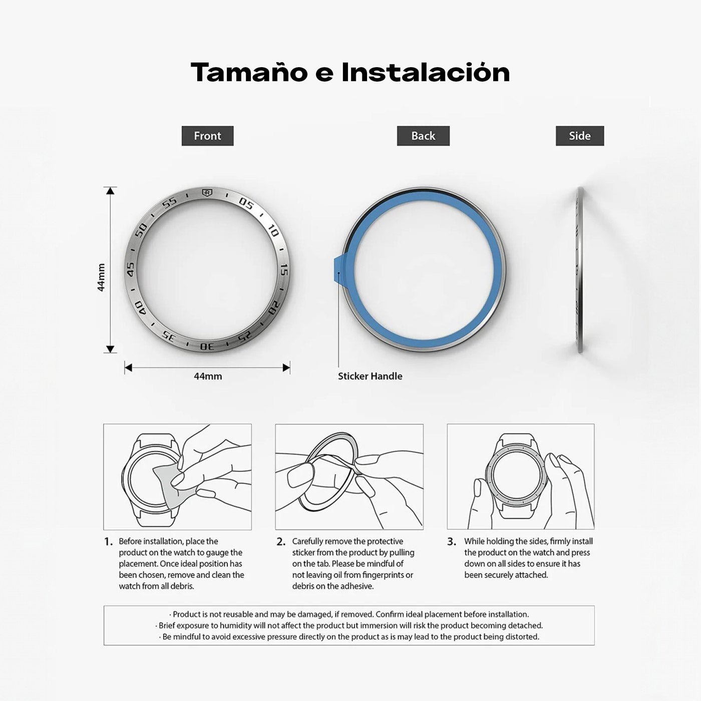 Ringke Bezel Styling Galaxy Watch 5 / 4 (44MM) Silver