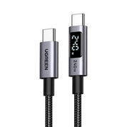 UGREEN Cable USB-C 1M 240W Con Pantalla Digital Para Carga Rápida