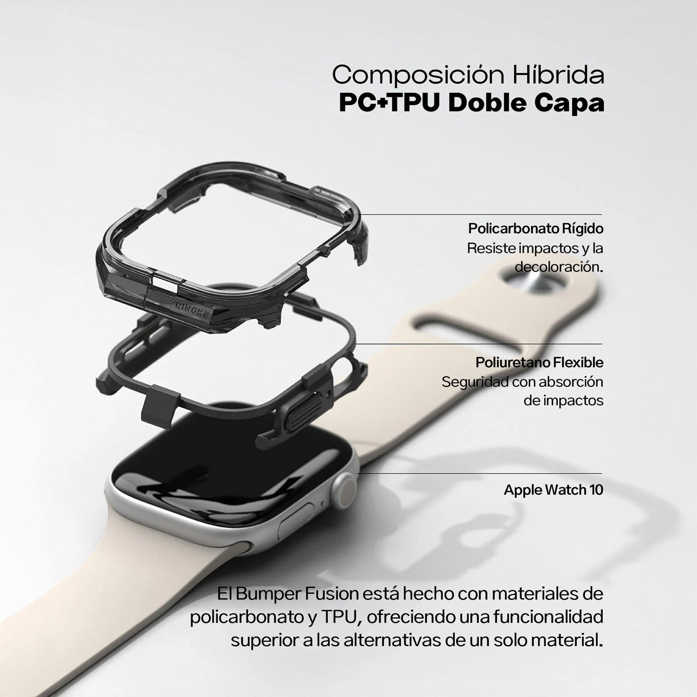 Case Ringke Fusion Bumper Apple Watch 42MM Serie 10/11