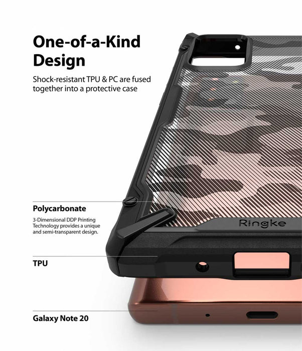 Case Ringke Fusion X Design Galaxy Note 20 - Camo Black (OPENBOX)