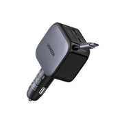 Cargador para auto UGREEN Nexode 60W con cable retráctil - 55212B