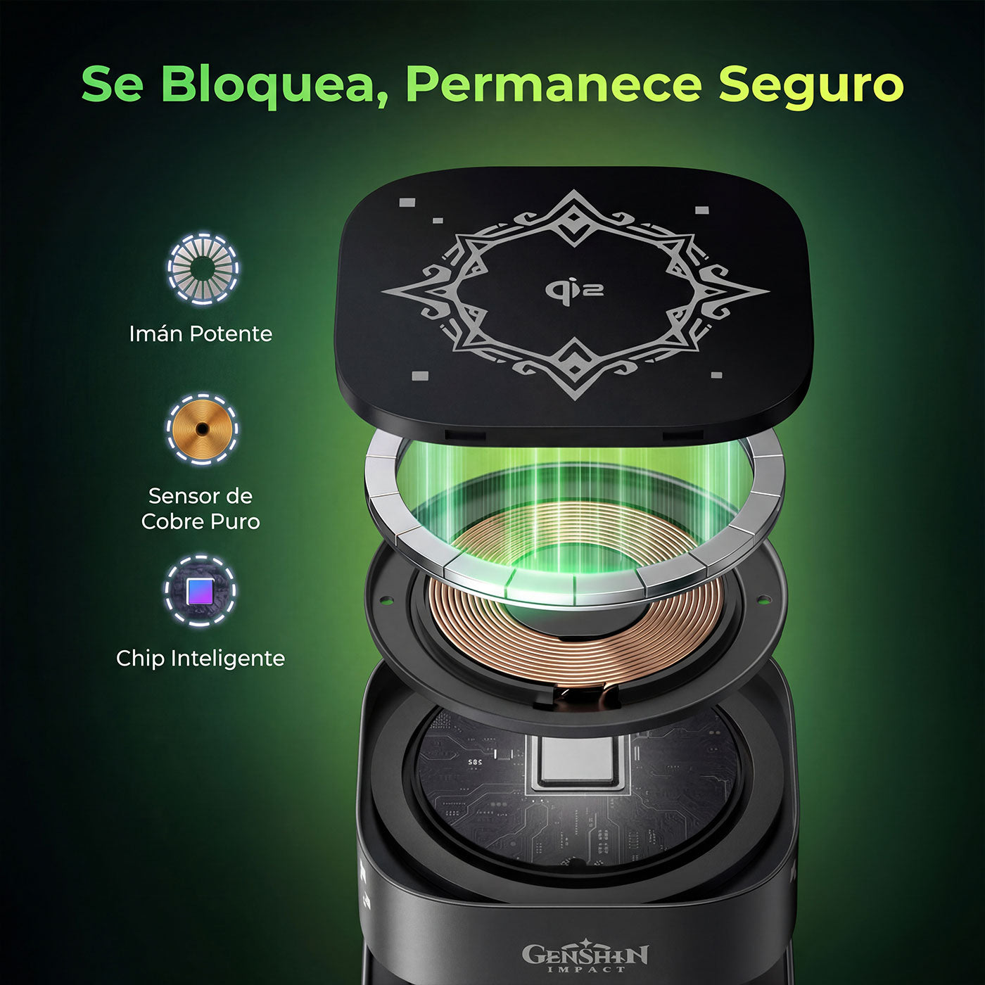 UGREEN MagFlow 2 en 1 Genshin Impact Edition (Magsafe) - 35316GI