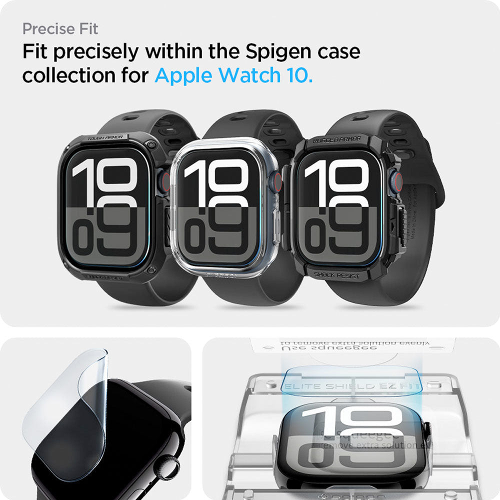 Mica Spigen EliteShield EZ Fit Apple Watch 46mm Serie 10 (2 UND)