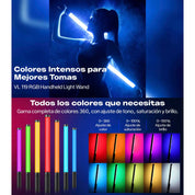 Luz de Tubo Ulanzi LED RGB portátil VL119 para video