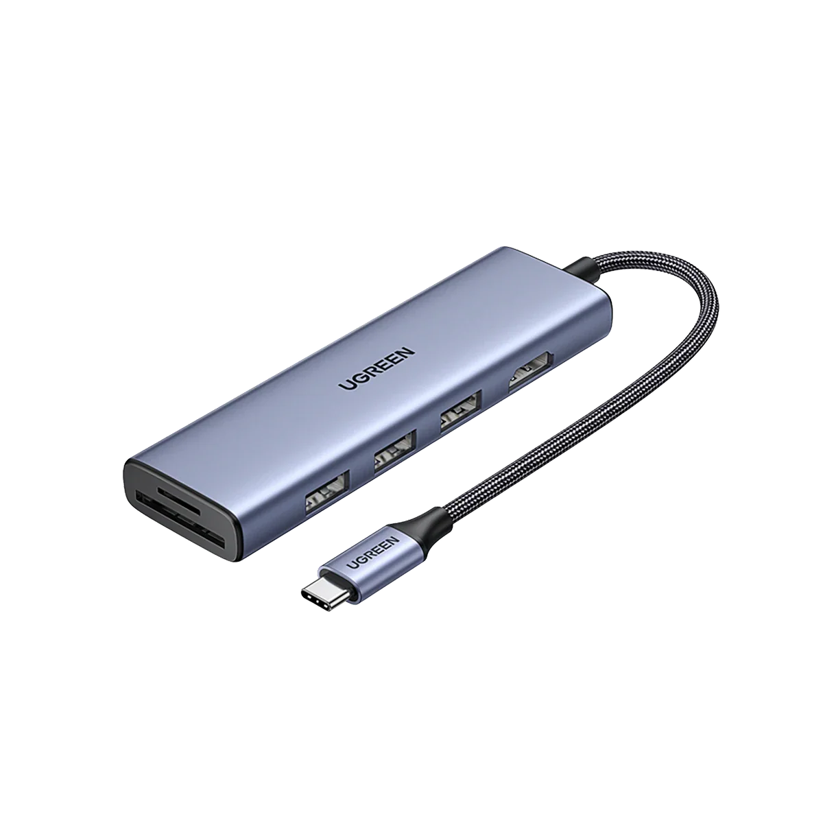 UGREEN 20956A - hub USB-C 6 en 1 HDMI 4K con lector SD