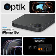 Protector de Cámara Spigen Optik Pro Ez Fit iPhone 16e (2 Pack)