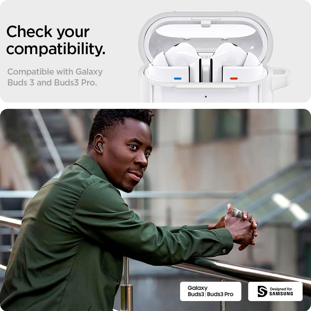 Case Spigen Ultra Hybrid Galaxy Buds3 / 3 Pro - Jet White