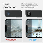 Protector de Cámara Spigen Optik Pro Ez Fit iPhone 16e (2 Pack)