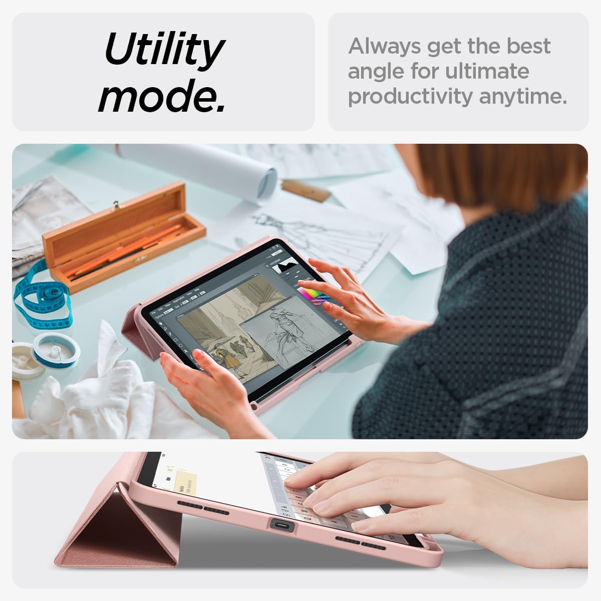 Case Spigen Urban Fit Smart iPad Air 11" M3 (2025) / M2 (2024) / 10.9" (5th y 4th gen)