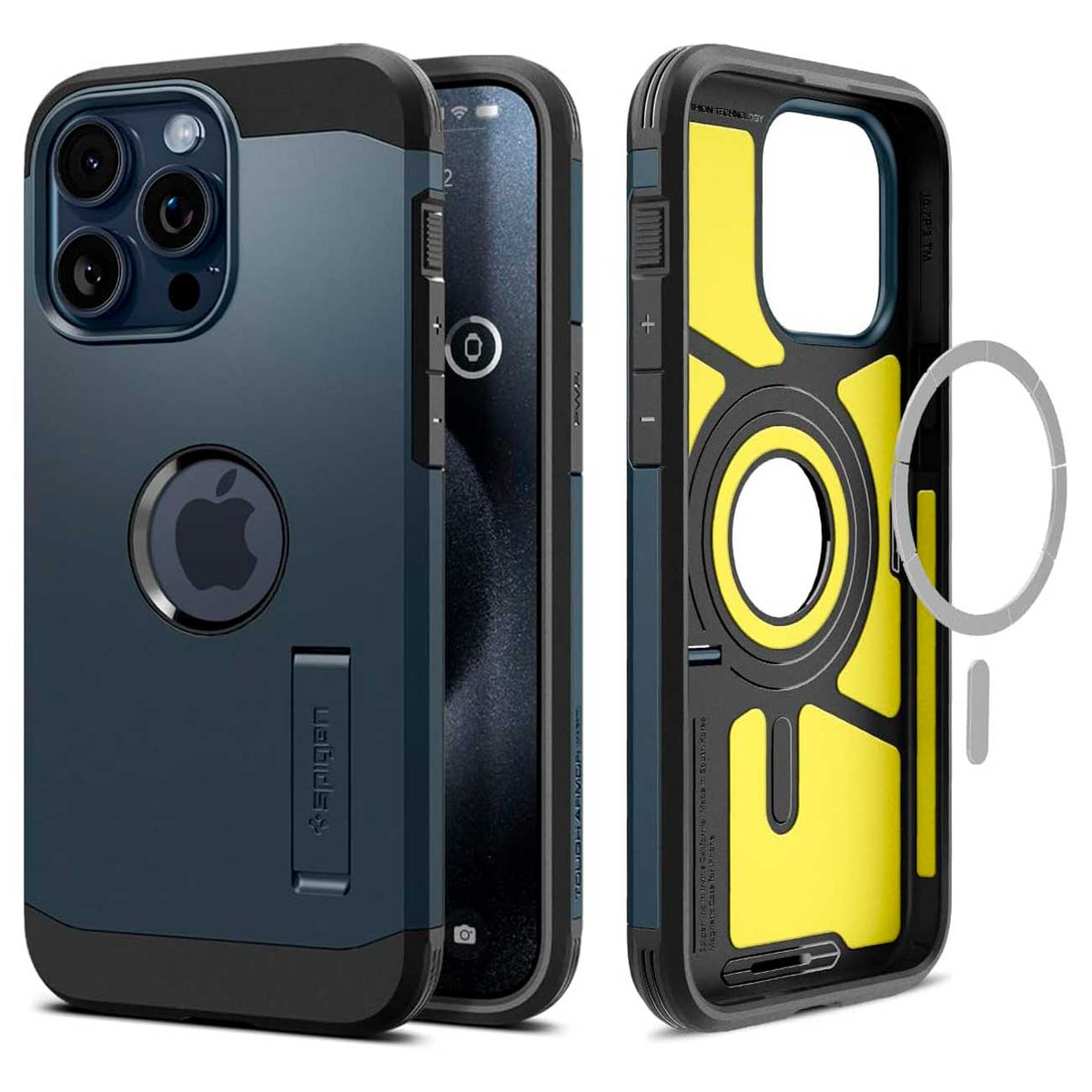 Importado USA Case Spigen iPhone 15 Pro Max (MagSafe) Metal Slate