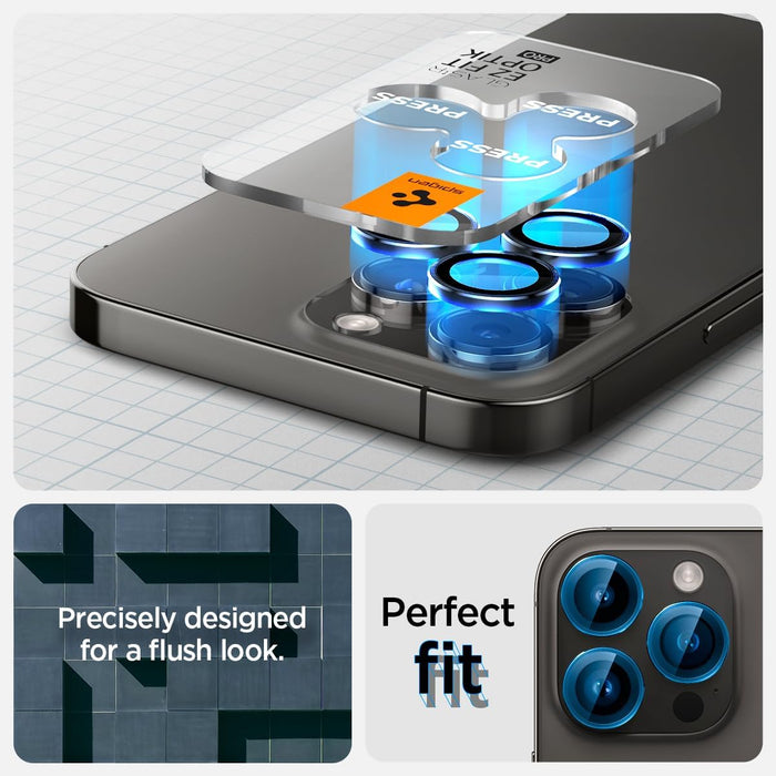 Spigen Protector de lente iPhone 15 Pro / iPhone 15 Pro Max / iPhone 14 Pro / iPhone 14 Pro Max (2 Pack)