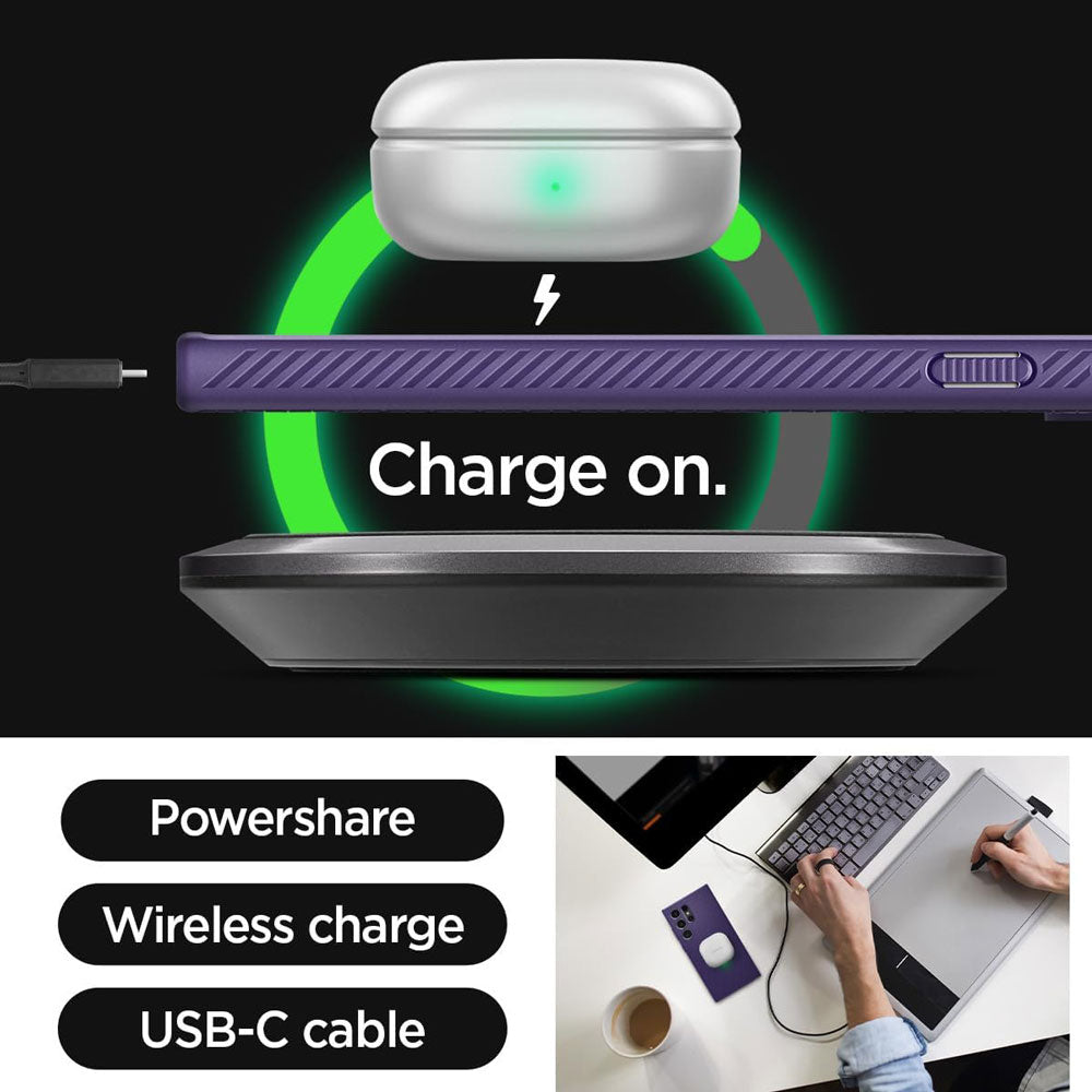 Case Spigen Liquid Air Armor Galaxy S24 Ultra - Deep Purple