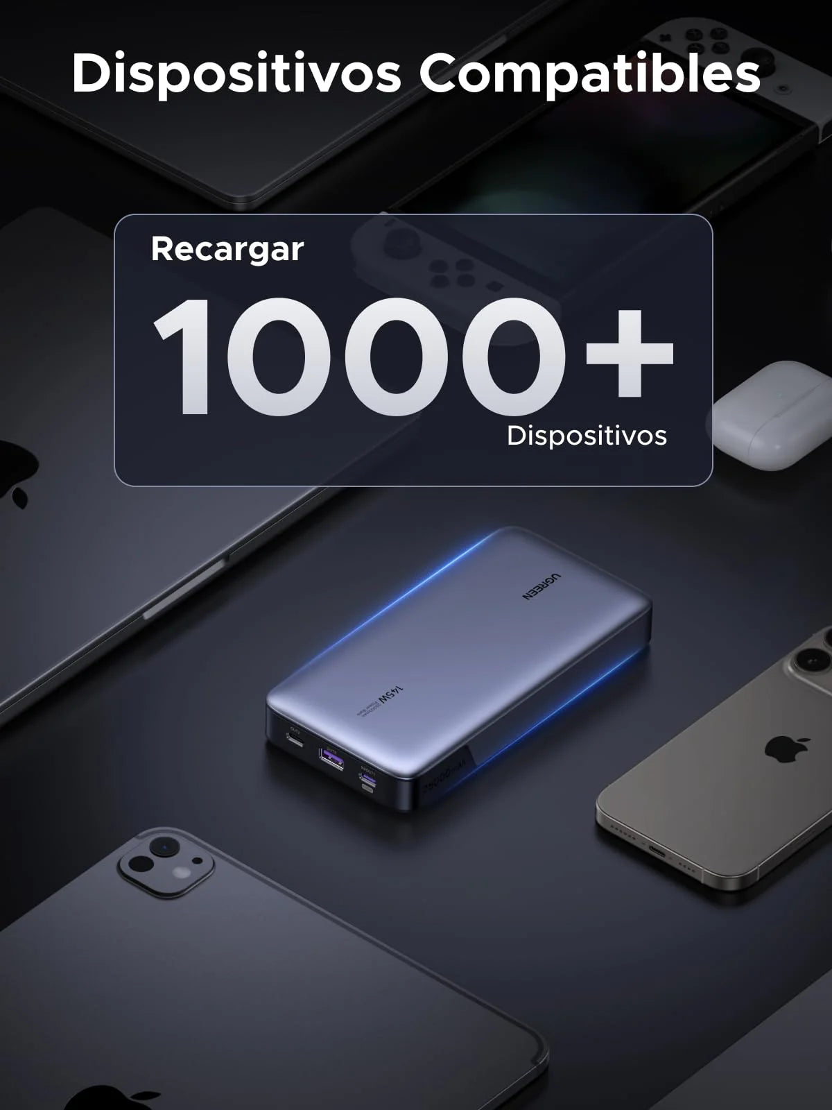 Power Bank UGREEN 25,000 mAh 145W (QC / PD) - 90597A