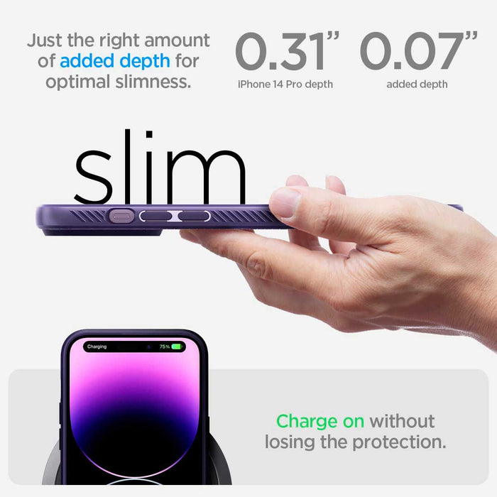 Case Spigen Liquid Air Armor iPhone 14 Pro Max - Deep Purple