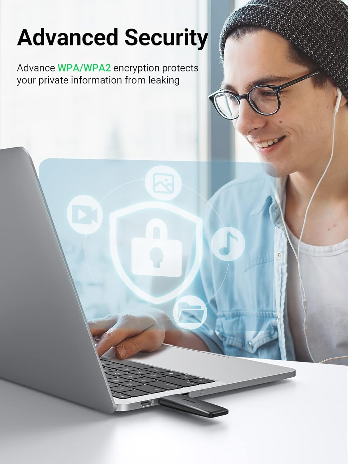 Ugreen Adaptador Wi-fi USB Doble Banda - 50340