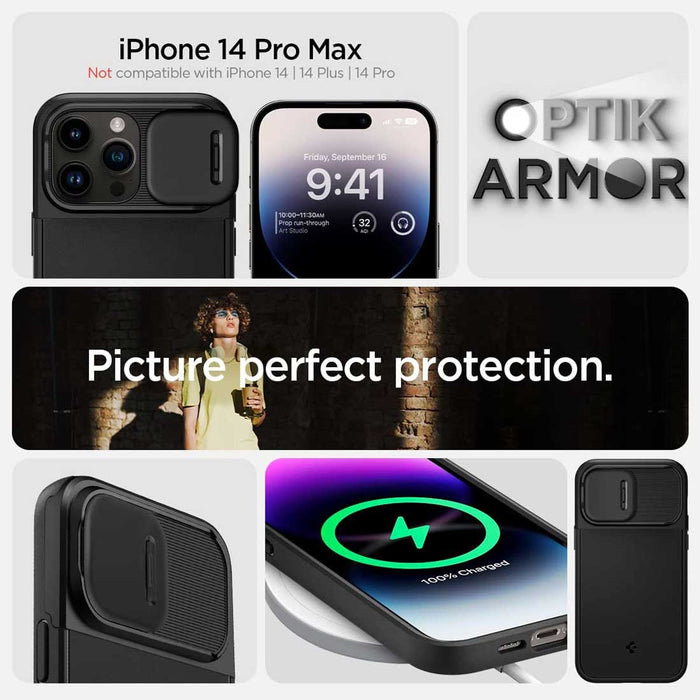 Case Spigen Optik Armor iPhone 14 Pro Max (MagSafe)