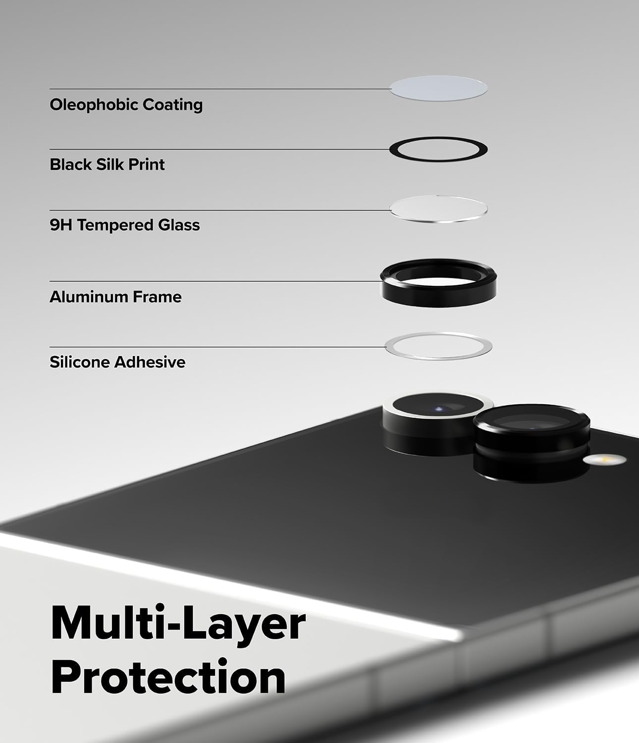 Protector de Cámara Ringke Lens Frame Galaxy Z Flip7 (2 UND)