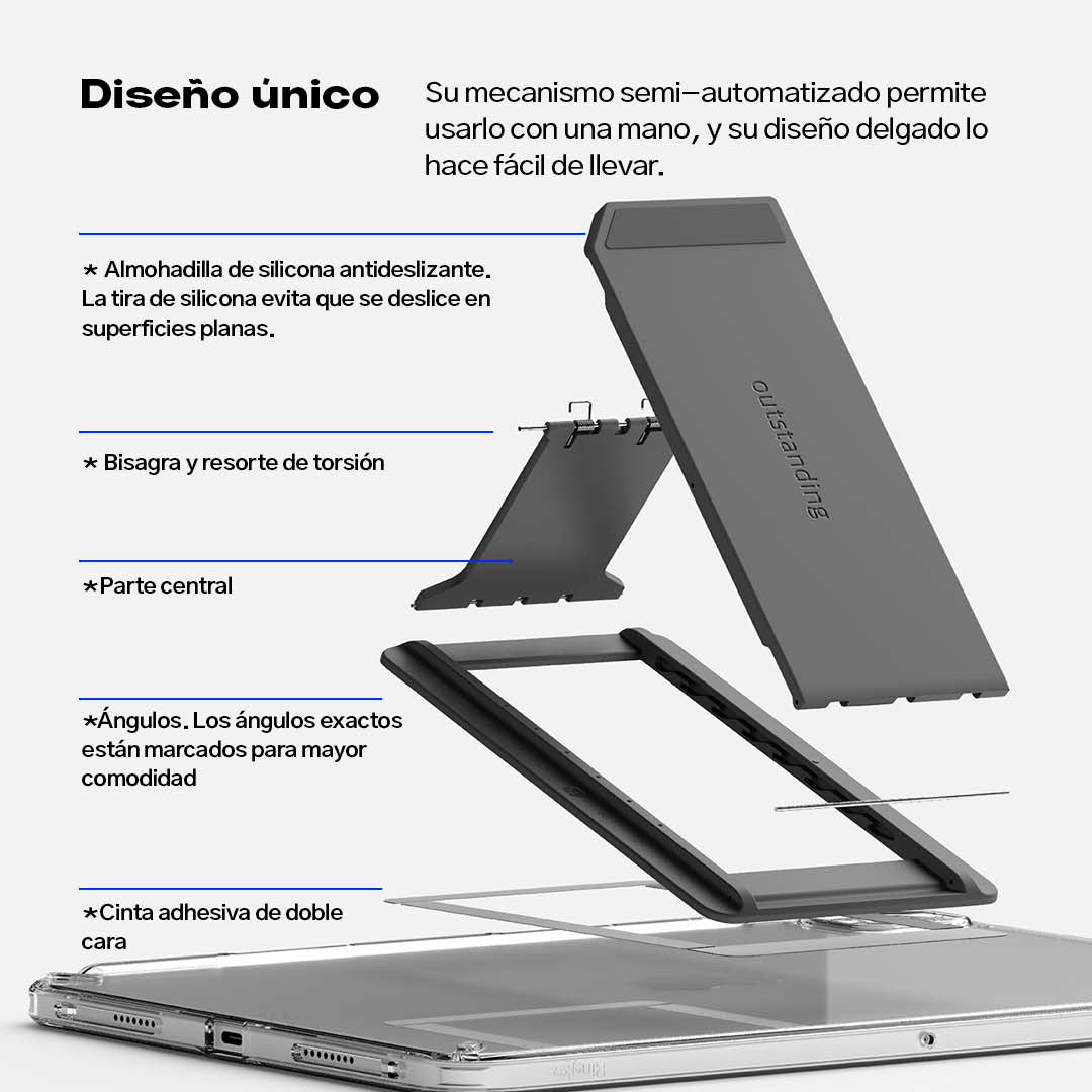 Ringke Outstanding Parante para Tableta - Dark Gray