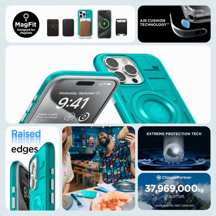 Case Spigen Classic C1 Mag iPhone 15 Pro (MagSafe) - Bondie blue