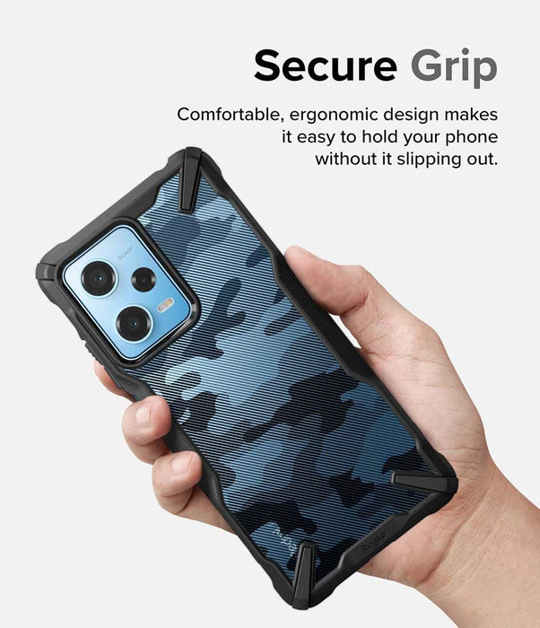 Case Ringke Fusion-X Design Xiaomi Redmi Note 12 Pro 5G / Poco X5 Pro 5G - Camo Black