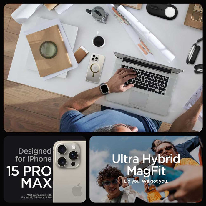 Case Spigen Ultra Hybrid Mag iPhone 15 Pro Max (MagSafe) - Gold