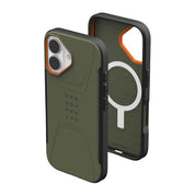 Case UAG Civilian iPhone 17 (MagSafe) - Olive/Orange