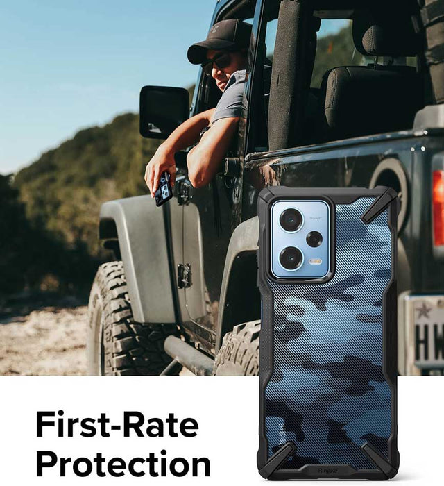 Case Ringke Fusion-X Design Xiaomi Redmi Note 12 Pro 5G / Poco X5 Pro 5G - Camo Black