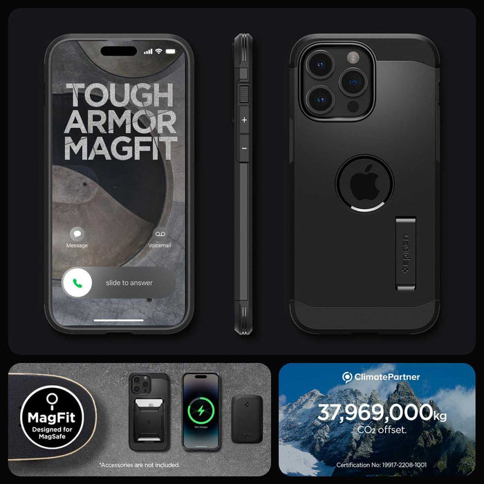 Case Spigen Tough Armor Mag iPhone 15 Pro Max (MagSafe) - Black