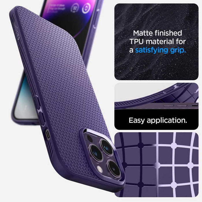Case Spigen Liquid Air Armor iPhone 14 Pro Max - Deep Purple
