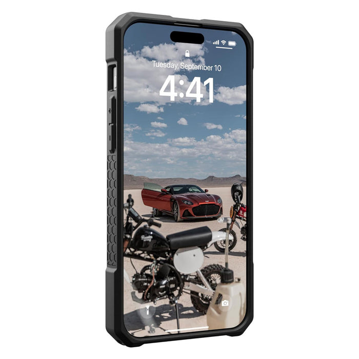 Case UAG Monarch Pro iPhone 15 Pro Max (MagSafe) - Kevlar Elemental Green