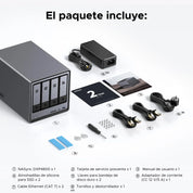 UGREEN NASync DXP4800 NAS de escritorio de 4 bahías, CPU Intel N100 de cuatro núcleos