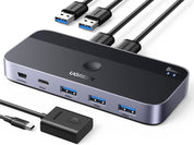 UGREEN switch USB-C 2 equipos con 4 puertos USB 3.0