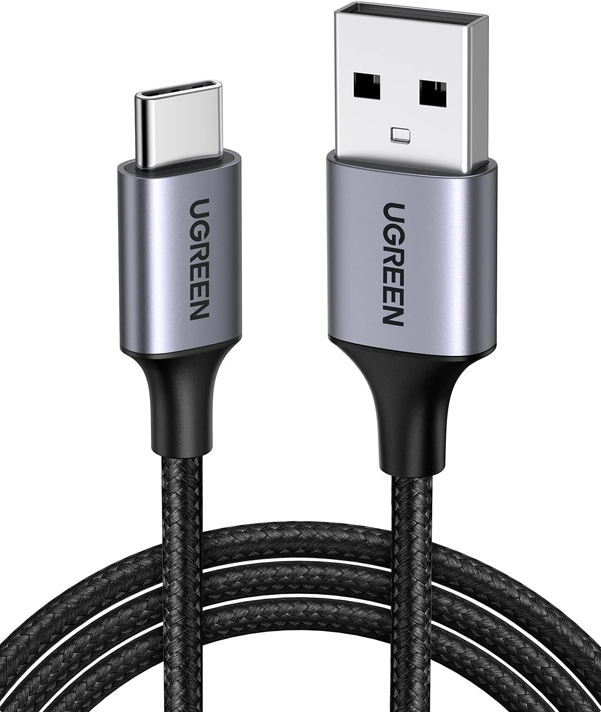 Cable UGREEN USB-A a USB-C trenzado para Auto / Android Auto / CarPlay - 60126