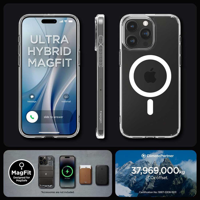 Case Spigen Ultra Hybrid Mag iPhone 15 Pro (MagSafe) - White