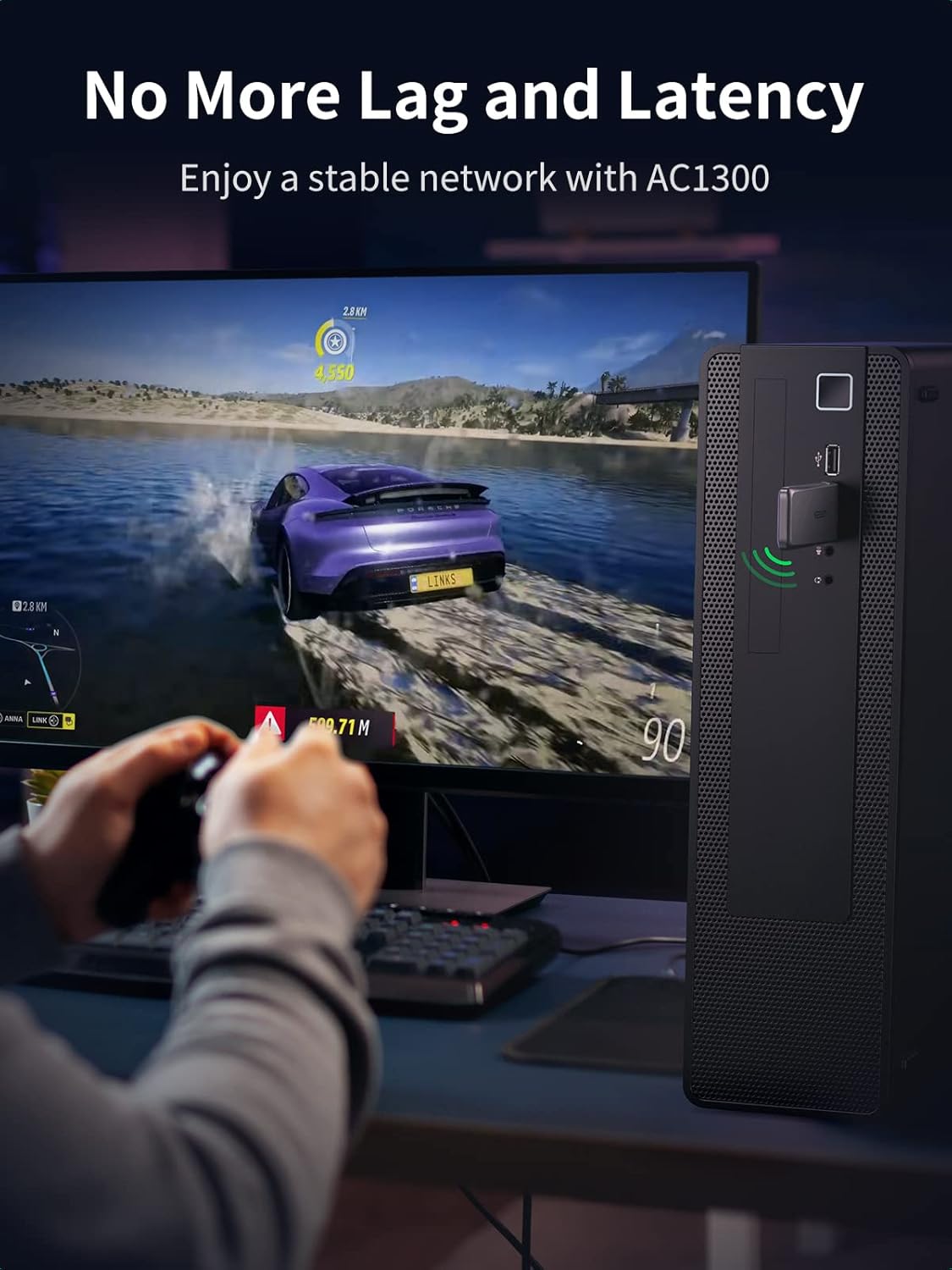 Ugreen Adaptador Wi-fi USB Doble Banda - 50340